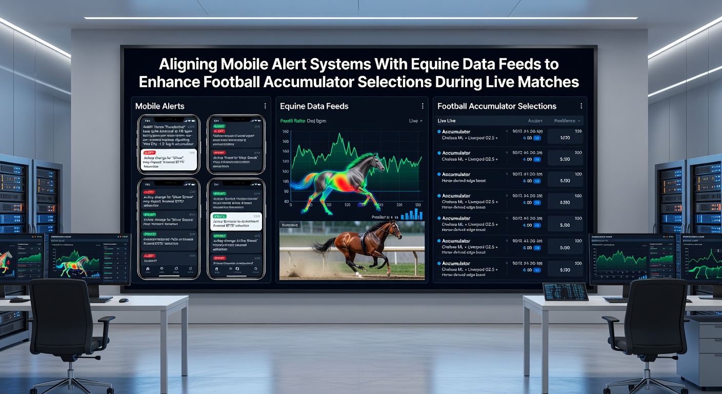 Dashboard view illustrating equine data streams feeding into football accumulator alert configurations