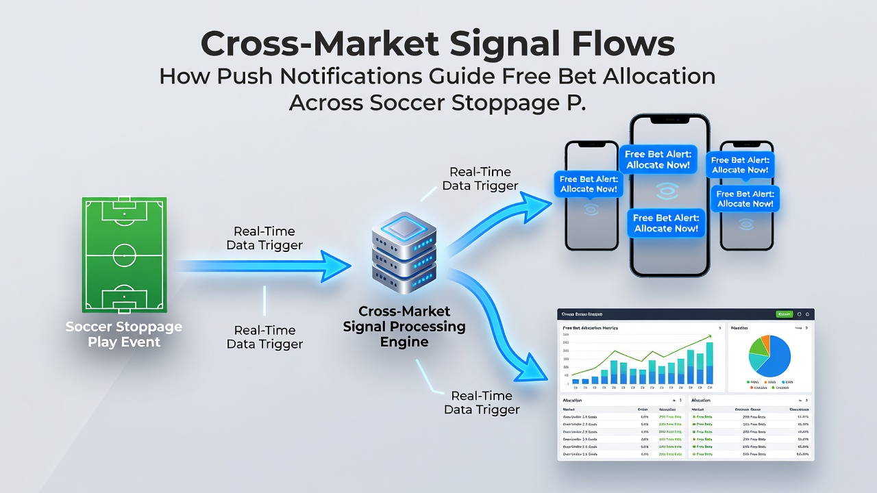 Mobile screen showing simultaneous soccer and racing betting options triggered by push notifications