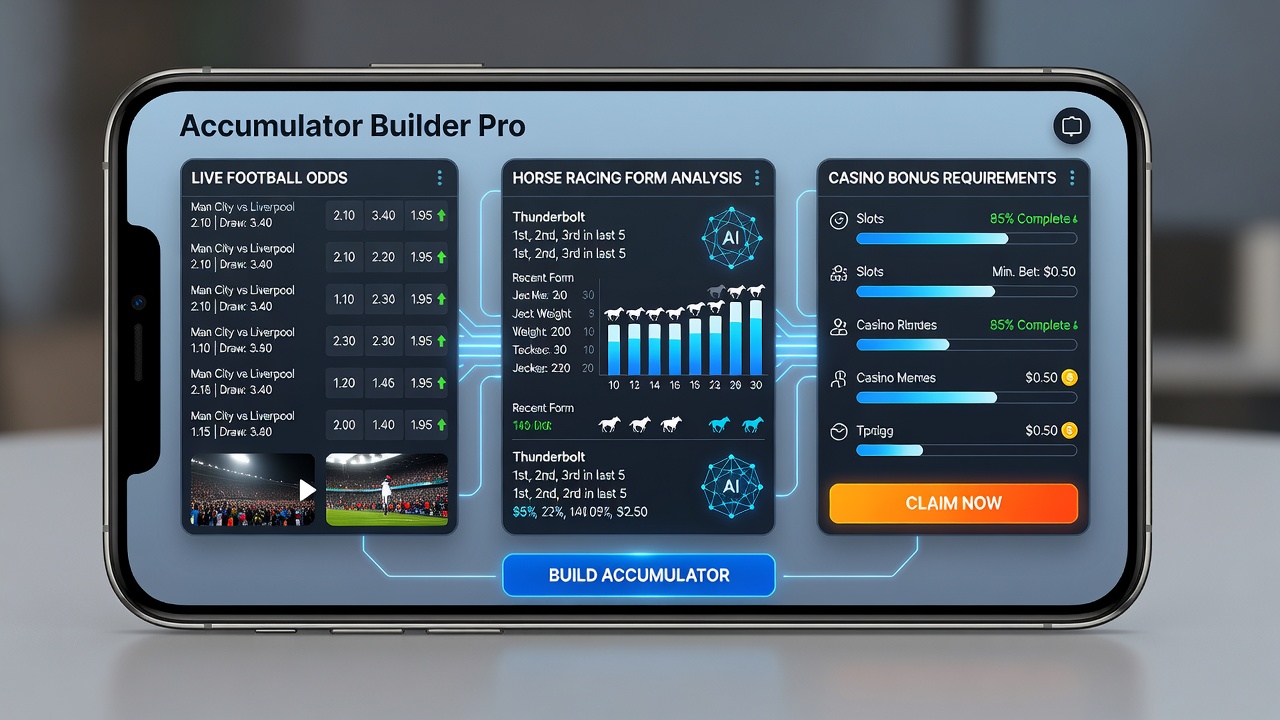 Smartphone Design Changes Accumulator Strategies by Blending Real-Time Football Odds, Horse Racing Analytics, and Bonus Conditions