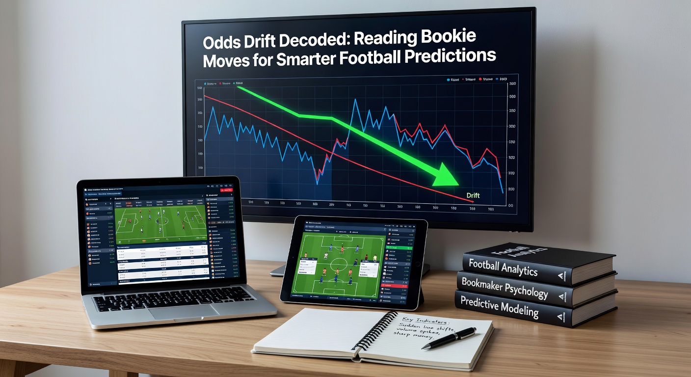 Screenshot of odds comparison table showing drift on an international football match, with away team odds shifting from 3.50 to 4.20