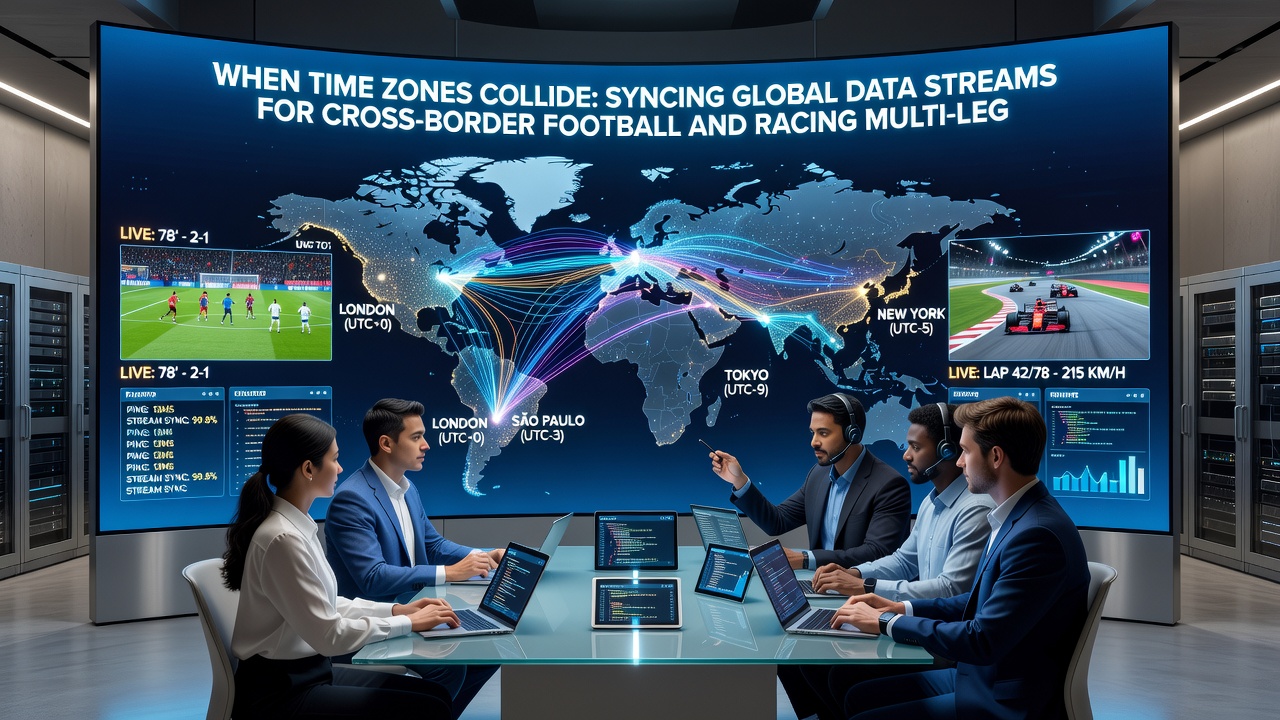 Server infrastructure and data synchronization dashboard used for international betting feeds